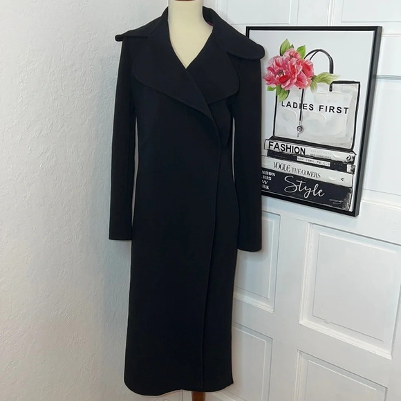 Dolce & Gabbana Black Wool Coat W/Knit Backing Size 40/4US - Picture 1 of 16